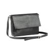 Cartera de Cuero Caiman Negra