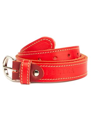 cinturón rojo de mujer